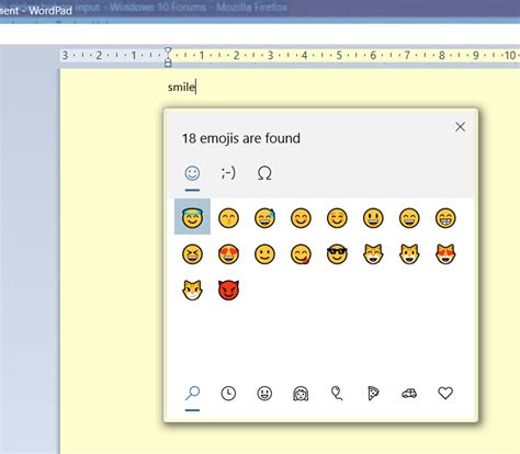 Can open windows emoji picker but no input Solved - Windows 10 Forums