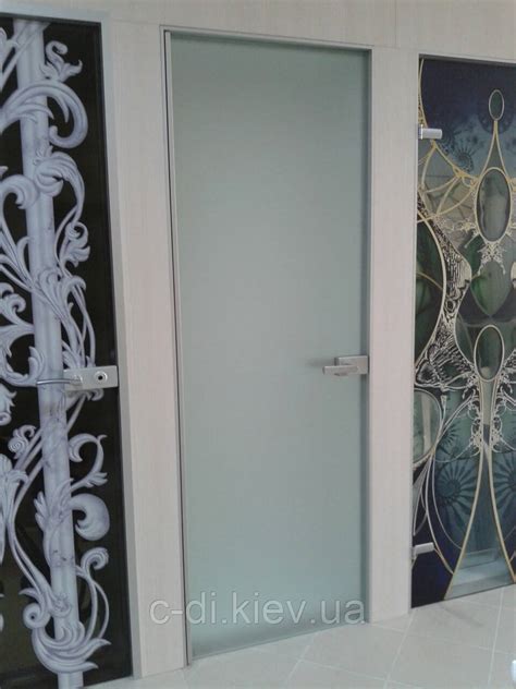 Стеклянные двери в алюминиевой коробке