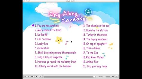 Sing Along Karaoke Vol 4 2009 DVD Menu Walkthrough YouTube