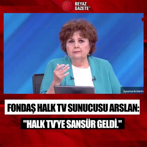 Beyaz Gazete On Twitter Fonda Halk Tv Sunucusu Ay Enur Arslan Halk