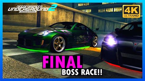 Need For Speed Underground 2 Remastered Final Race Ending 4K 60FPS