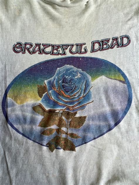 Rare Vintage 1978 1981 Grateful Dead Blue Rose T Shir Gem