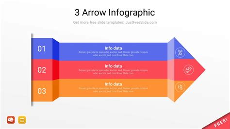 3 Arrow Infographic Powerpoint Template Just Free Slide