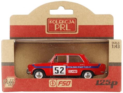 Kolekcja PRL Fiat 125p Rally Czerwony Daffi