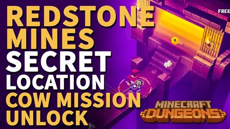 Redstone Mines Secret Rune Location Minecraft Dungeons YouTube