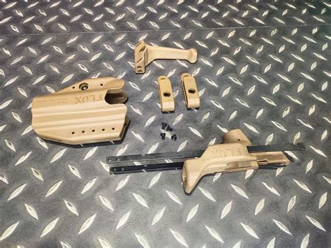 Flux Glock 17 G17 G18c 手槍 伸縮托 衝鋒套件 附專用槍套 沙色 杰丹田 生存遊戲 Airsoft