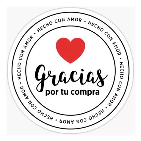 Gracias Por Tu Compra Etiquetas Personalizadas 100 Pzas 4cm Meses Sin Interés