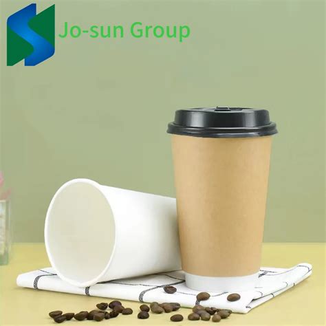 Disposable Double Wall Paper Cup Kraft Oz Coffee Paper Cup Made