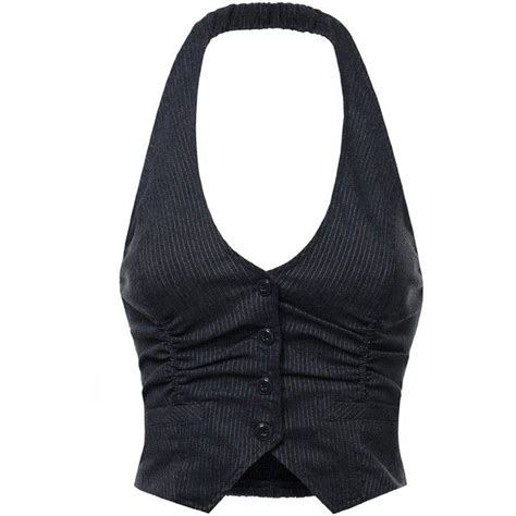 Fpt Womens Stretchy Cropped Halter Vest Ropa Asequible Ropa De Moda