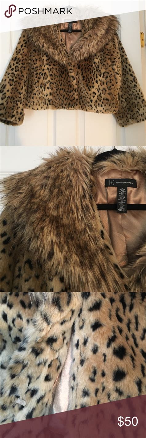 Cheetah Warm Fur Coat With Fur Collar