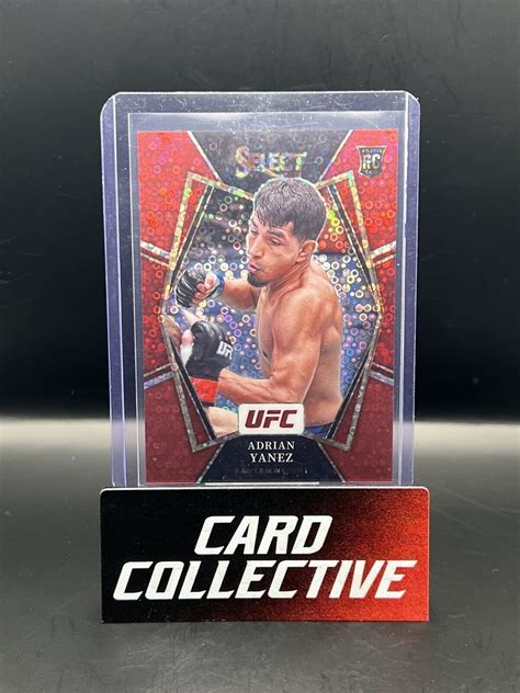 2022 Panini Select UFC Premier Level Red Disco Prizm 99 Adrian Yanez