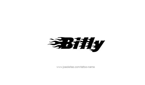 Billy Name Tattoo Designs