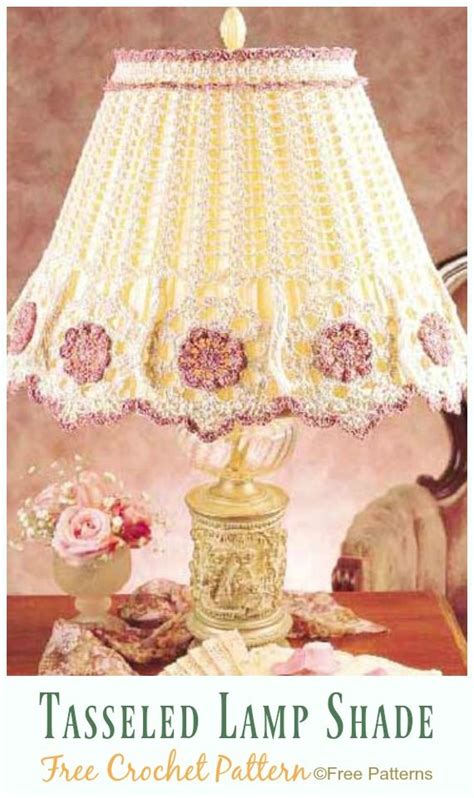 20 Crochet Lamp Shade Free Patterns Crochet Lamp Crochet Lampshade