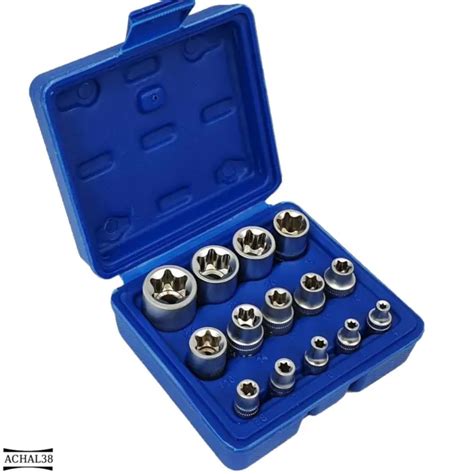 COFFRET DOUILLES TORX Femelles Douille Etoile Femelle Taille E4 A E24