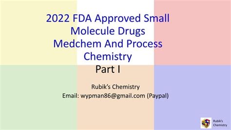 2022 FDA Approved Small Molecule Drugs Part 1 Pdf