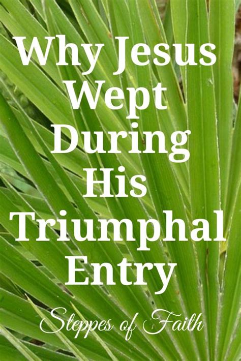 Why Jesus Wept During His Triumphant Entry Artofit