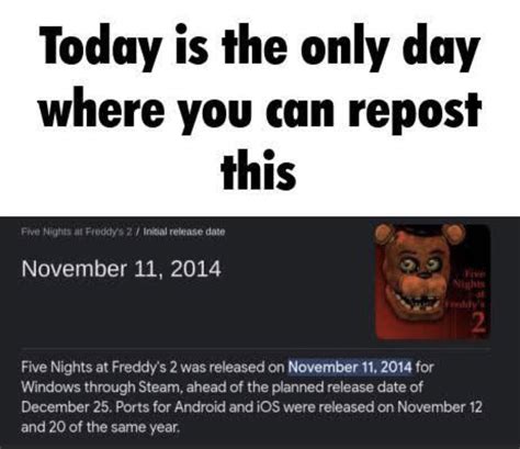 This Is The Only Day You Can Repost This Fandom