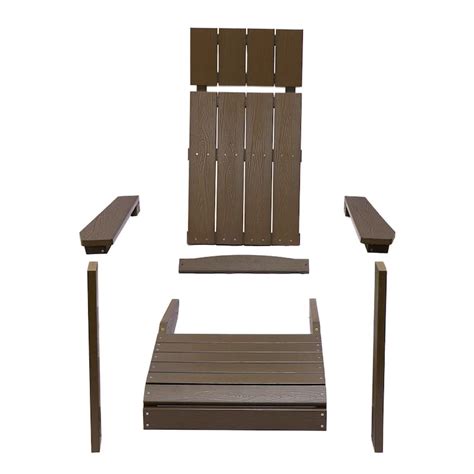 Lue Bona Outdoor Traditional Curve Back Plastic Adirondack Chair Patio