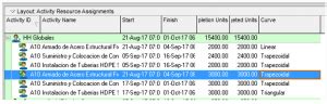 Nivelación de Recursos en Primavera P6 G INPRO