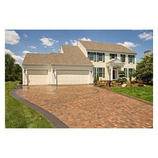 Inlaid Brick Paver Walkway And Driveway Landscape Minneapolis By