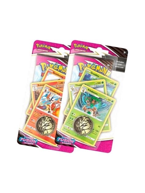 Pack de 2 Blister Premium Pokémon Fusion Strike Inglés