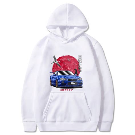 Y2K BLUZA Anime Initial D męska dla JDM Car Skyli 13869951490 Allegro pl