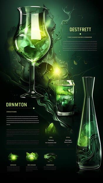 Premium Photo Scene Of Modern Absinthe Tasting Collection With A Bold