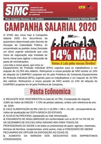 Boletim do STMC da Campanha Salarial 2020 Mês de Maio de 2020 by Stmc