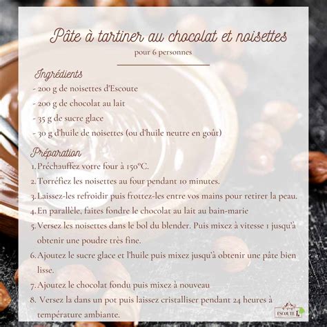 P Te Tartiner Au Chocolat Et Noisettes Escoute