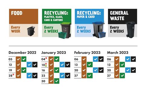 Recycle And Rubbish Collection Timetable Hadra