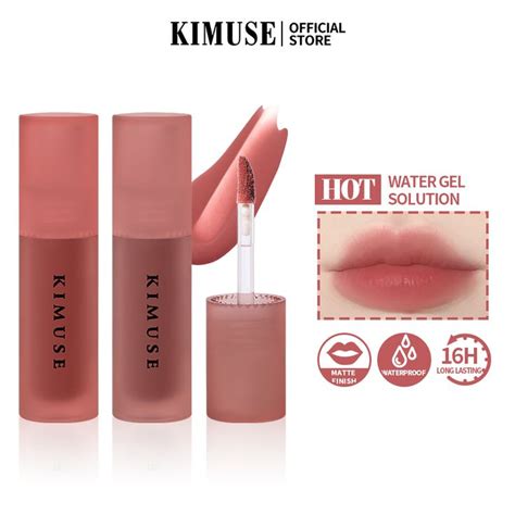 Kimuse Water Tint Lip Glaze Colors Waterproof Long Lasting Matte