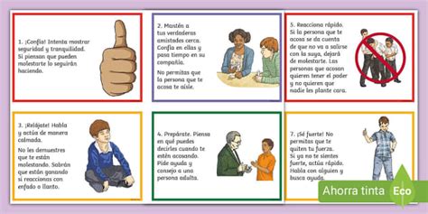 Tarjetas Educativas C Mo Manejar El Acoso Escolar Twinkl