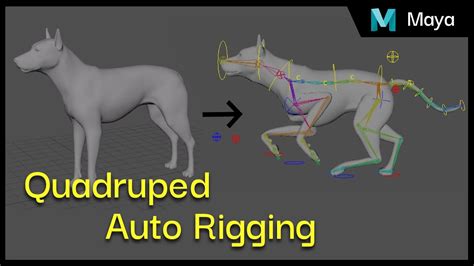 Maya Quadruped Auto Rig Youtube