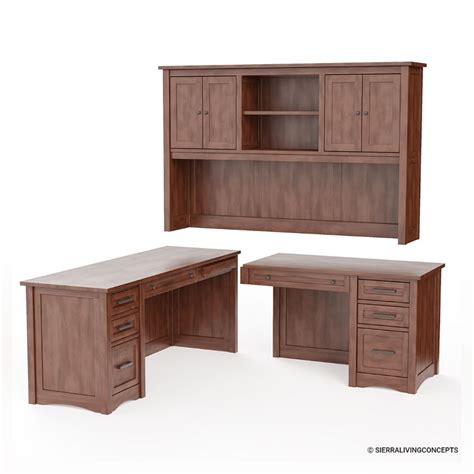 Dubrovnik Rustic Solid Wood Home Office Furniture Set.