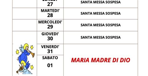 Calendario Liturgico Dal Dicembre Al Gennaio