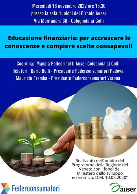 Educazione Finanziaria Per Accrescere Le Conoscenze E Compiere Scelte Consapevoli