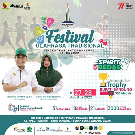 Kormi Kab Bandung Gelar Festival Olahraga Tradisional Tingkat