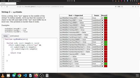 Codingjscodingbat String 2 Xyzmiddle Javascript Solution Youtube