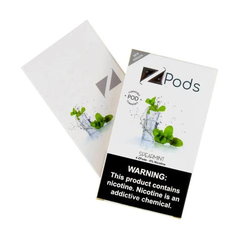 Ziip Spearmint 4 Pods Ziip Pods In Stock Compatible Juul Low Price