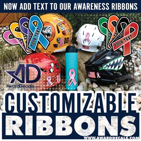 Customizable Ribbons Award Decals Inc