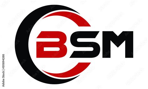 BSM three letter swoosh logo design vector template | monogram logo | abstract logo | wordmark ...