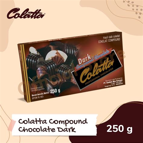 Jual Colatta Compound Chocolate Dark Coklat Batang 250g Shopee