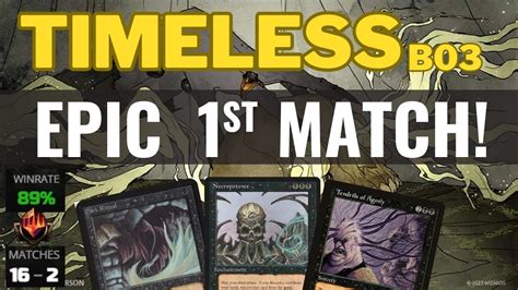 In Mythic With Necro Storm Bo Timeless Gameplay Mtg Mtgarena