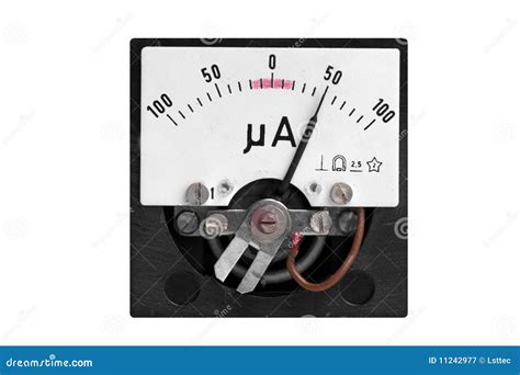 Analog Micro Ampere Meter Stock Image Image Of Micro 11242977