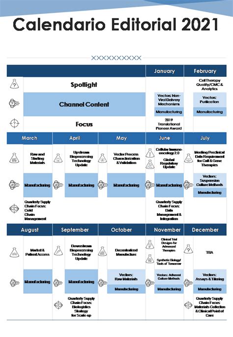 Las Mejores Plantillas De Calendario Editorial Con Fa A Parte Da