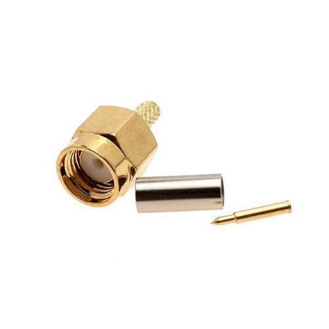 SMA Macho 50 1 5 RF Conector Para RG174 RG316 LMR100 Cabo Connectors