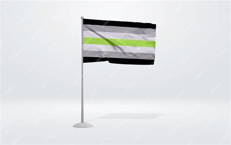 Premium Photo 3d Illustration Of The Agender Flag Symbol Of The Lgbt