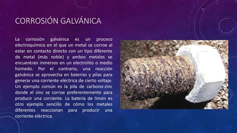 Corrosion De Dos Metales O Galvanica Ppt Descargar