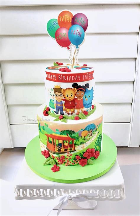 Daniel Tiger Birthday Cake - Decorated Cake by Dozycakes - CakesDecor