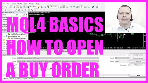 Mql4 Tutorial Basics 12 How To Open A Buy Order Mql4tutorialcom